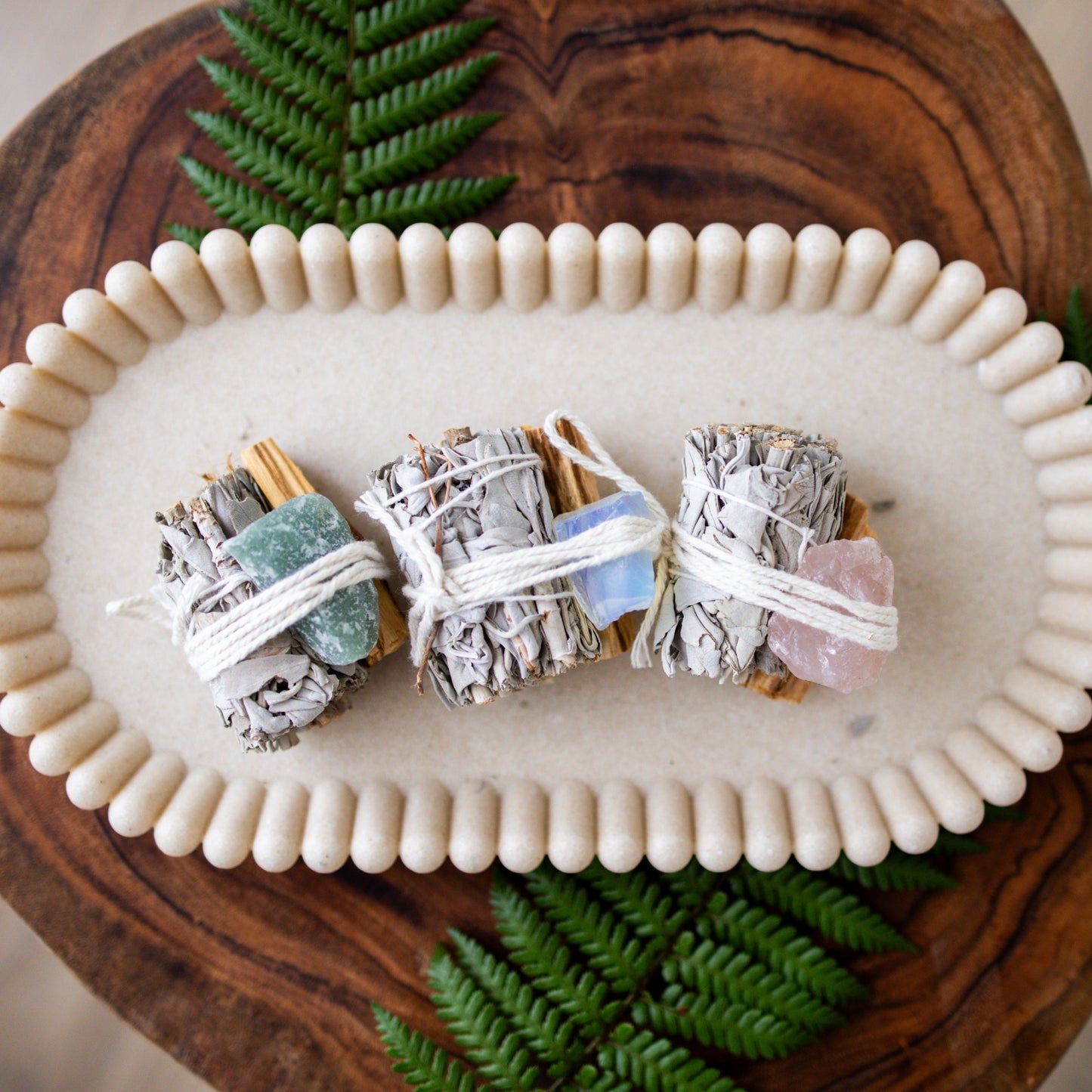 Crystal, Sage and Palo Santo Bundle